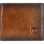 Bullcaptain elegantní kožená peněženka Sirice Hnědá