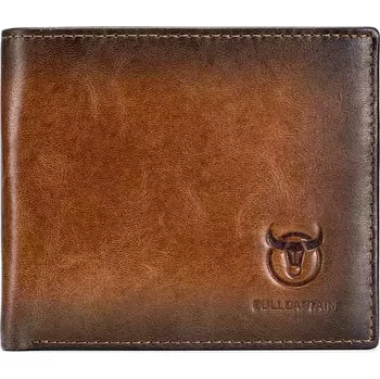 Peněženka Bullcaptain elegantní kožená peněženka Sirice Hnědá