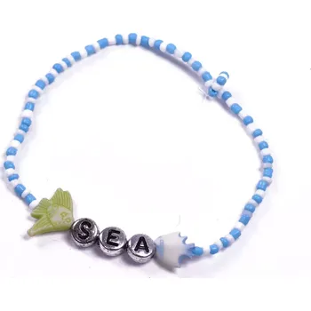 Náramek Náramek ze umělých korálků Sea Modro-bílý