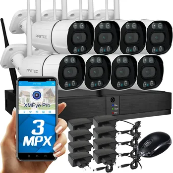 IP kamera Monitorovací sada Protec WIFI-KIT-8CH-3MP-bd