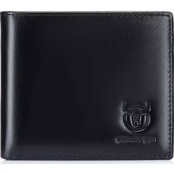 Peněženka Bullcaptain elegantní kožená peněženka Sirice Černá