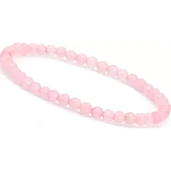 Náramek Náramek ze syntetických korálků Růžový Krystal
