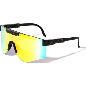 SHIELD SHIELD sportovní zrcadlové sluneční brýle Žluté