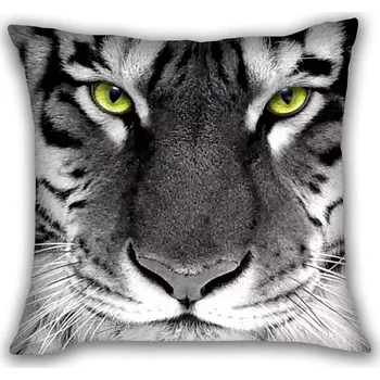 Povlak na dekorativní polštářek Huado dekorační povlak na polštář 45x45 Tygr černobílý