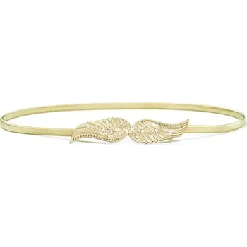 Opasek Zlatý pružinový dámský pásek s krystaly