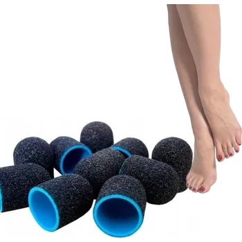 Brusný návlek/klobouček na pedikúru #80/10mm černý Premium 1 Ks