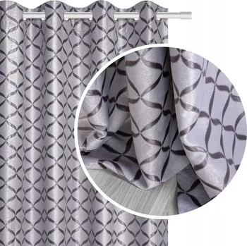 Obraz Závěs polozatemňovací s kroužky 140 cm x 250 cm