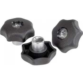 Nábytkové kování Hvězdicová úchytka s rychloupínací funkcí 06222-05