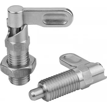 Nábytkové kování Aretační čepy s páčkou, nerezové s dorazem 03099-21-1050410