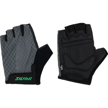 Sportovní chránič Cyklistické pánské rukavice Silvini Gaiono grey/green Zelená L