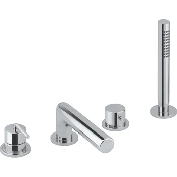 Vodovodní baterie Alpi Allen - 4-otvorová baterie na okraj vany, chrom ALM27D31362CR