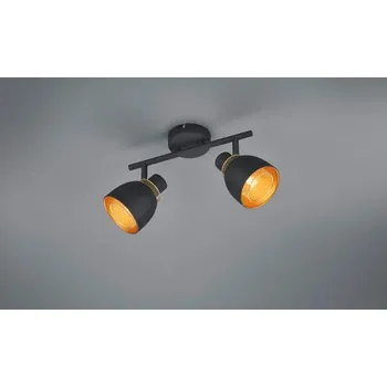 Bodové svítidlo TRIO Reality R80812032 PUNCH stropní bodové svítidlo/spot 2xE14 černá matná