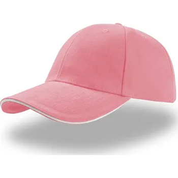 Kšiltovka Čepice kšiltovka ATLANTIS Liberty Sandwich, růžová - bílý pruh