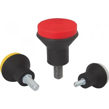 Hřibovité ovládací knoflíky s vnějším závitem 06242-0057X10