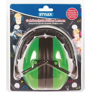 Chránič sluchu Sluchátka STYLEX, SX-4230, zelená