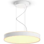 Philips HUE LED White Ambiance 41162/31/P6 Enrave závěsné svítidlo 33,5W 4300lm 2200-6500K 42,5cm bílé stmívatelné BlueTooth + HUE Switch