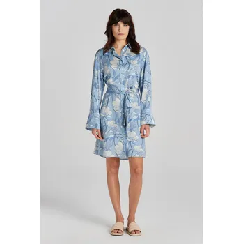 Dámské šaty ŠATY GANT REL MAGNOLIA PRINT SHIRT DRESS DOVE BLUE