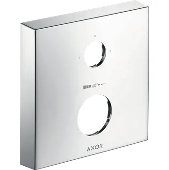 Vodovodní baterie AXOR Prodlužovací rozeta hranatá, dva otvory, 0-1-2, chrom 14969000