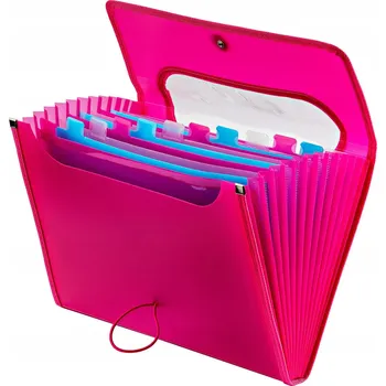 Složka A4 s 12 kapsami STRIGO růžová