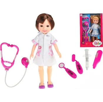 Panenka Panenka doktorka 32cm s doplňky 2druhy v krabičce