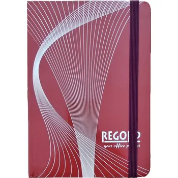 Blok Záznamová kniha A5, tvrdé desky, 96 listů. bez linek, červená