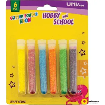 Vodová barva Barevný neonový prášek - 6 barev