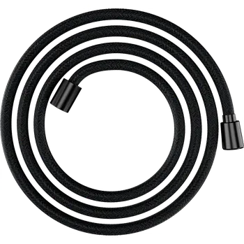 Sprchová hadice Hansgrohe Designflex textilní sprchová hadice 200 cm, kartáčovaný černý chrom 28230340