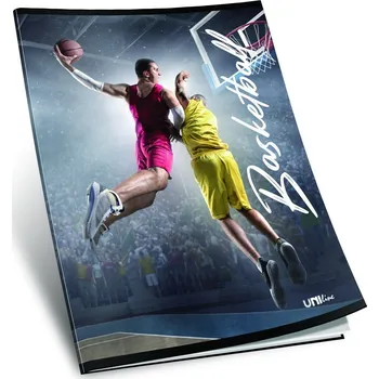 Sešit sešit 440, A4, 42 listů, bez linek, edice SPORT, motiv Basketball