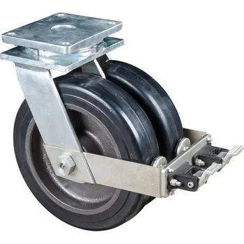 Kolečko Dvojitá těžkotonážní kolečka - otočná s brzdou MI-S120.B81.400