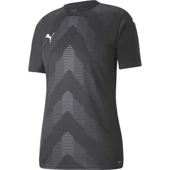 Dámské tričko Dámské fotbalové triko Puma TEAMGLORY JERSEY M Černá, Šedá, Bílá