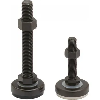 Nábytkové kování Ocelové stavěcí nohy s gumovou základnou ADWH60-16-100