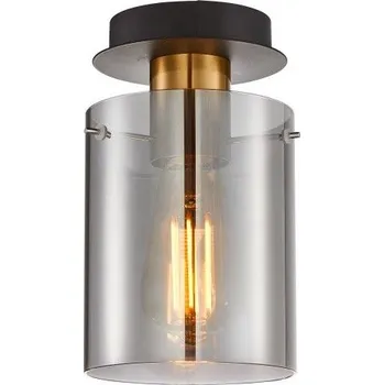 ITALUX SPL-5581-1SC-BRO-SG Sardo stropní svítidlo 1xE27 D130mm černá, šedá