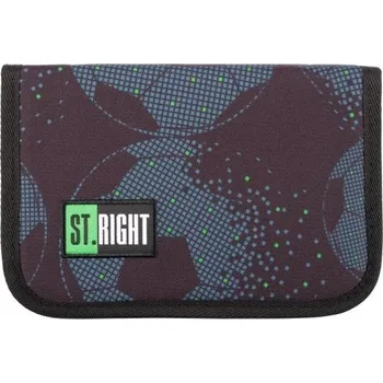 Penál Penál jednopatrový St.RIGHT - Football, PC03, rozměry: 20,5 x 14 x 3,5 cm