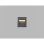 LED2 5100334 STEP IN Q zápustné hranaté exteriérové svítidlo 70x65mm 3W / 100lm 3000K IP54 antracit