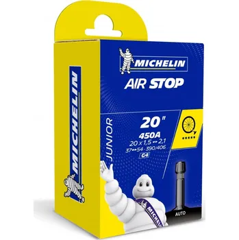 Duše na kolo Michelin AIR STOP 20x1.5/2.1" AV 34mm (Duše Michelin AIR STOP 20x1.5/2.1" AV 34mm)