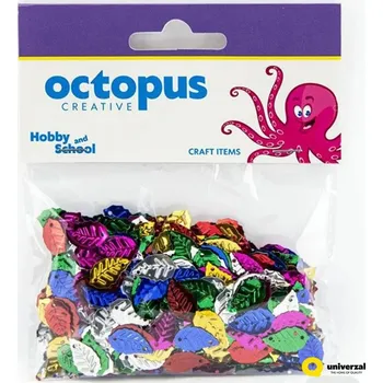 Konfeta Dekorativní konfety listy 15 x 9 mm