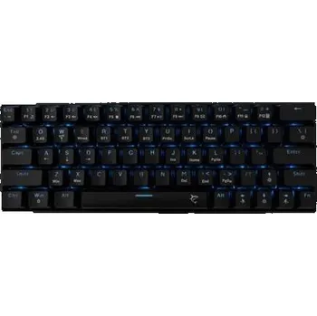 White Shark bezdrátová herní mechanická klávesnice KAIKEN, US, červený switch, černá (GK-003111)