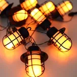 Globo 33059F-10 solární svítidlo dekorativní, řetěz s 10 svítidlami, efekt ohně 4,8m LED 10x0,01W 2200K, včetne 1x batérie AA 600mAh Ni-Mh, IP44, černá, bílá