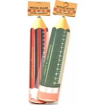 pravítka Pravítko dřevěné 12cm-tužka