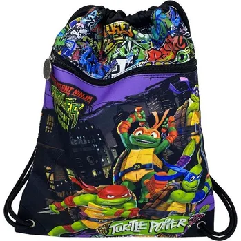 Školní sáček Batůžek na šňůrkách Želvy Ninja, 34 x 1 x 44 cm