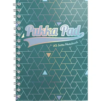Blok Pukka Pad spirálový blok GLEE Jotta A5, papír 80g, 100listů, zelený, linkovaný