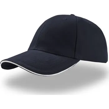 Kšiltovka Čepice kšiltovka ATLANTIS Liberty Sandwich, námořní modrá - bílý pruh