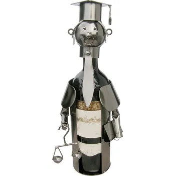 Stojan na víno Kovový stojan na víno, motiv justice