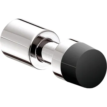 Nábytkové kování Emco System 2 - Háček s krytem dveří, černá-chrom 357721200