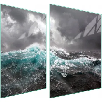 Obraz Skleněná ochranná deska na sporák 70x52 Vlna