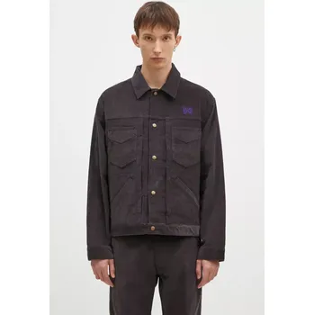 Dámská bunda Manšestrová bunda Needles Penny Jean Jacket fialová barva, přechodná, PU216, XL, 49X