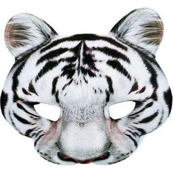 Karnevalová maska Maska bílý tygr
