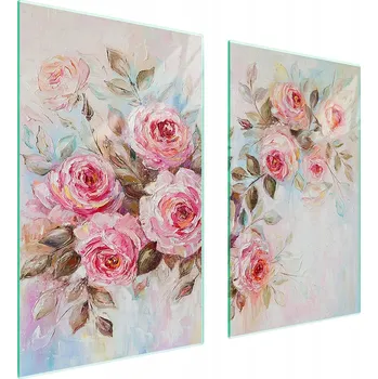 Obraz Skleněná ochranná deska na sporák 75x52 Růže