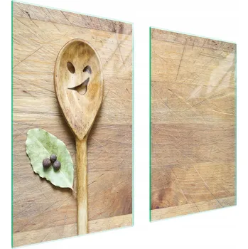 Obraz Skleněná ochranná deska na sporák 75x52 Lžíce