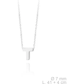 Náhrdelník Stříbrný náhrdelník s písmenem "T" Ag 925/1000